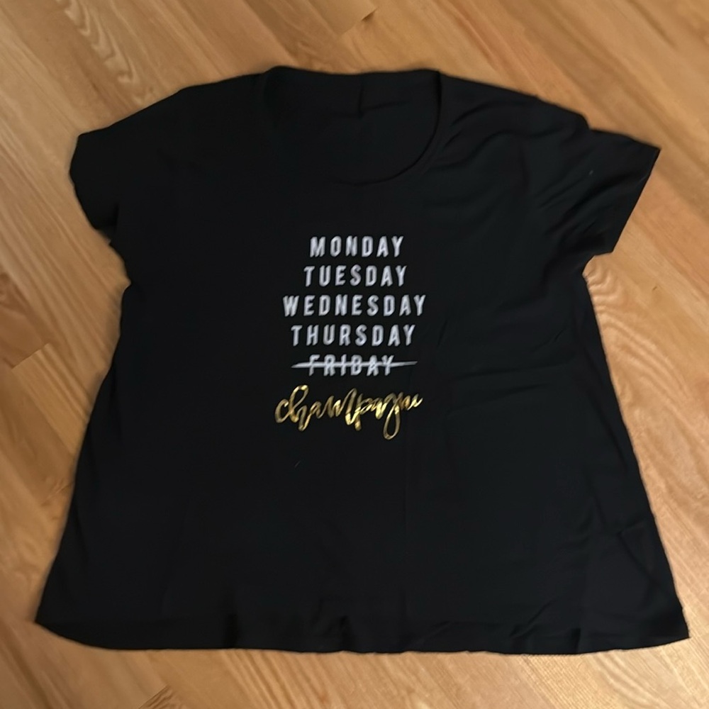 Betsy Johnson Champagne swing tee shirt